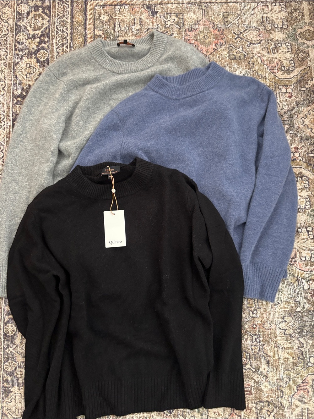 3 Quince Mongolian Cashmere Oversized Crewneck Sweaters